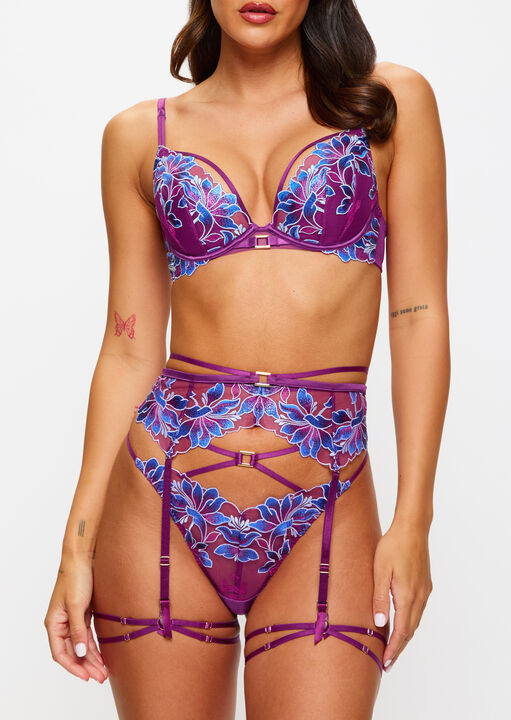 Nocturnal Bloom Suspender Belt image number 0.0